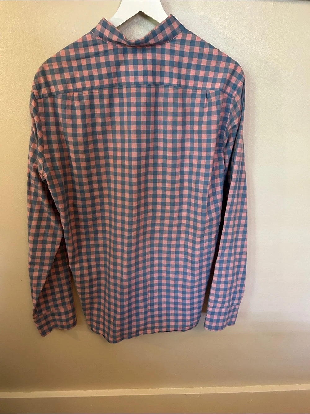 J. Crew Pink and Blue Gingham Button-Down Shirt